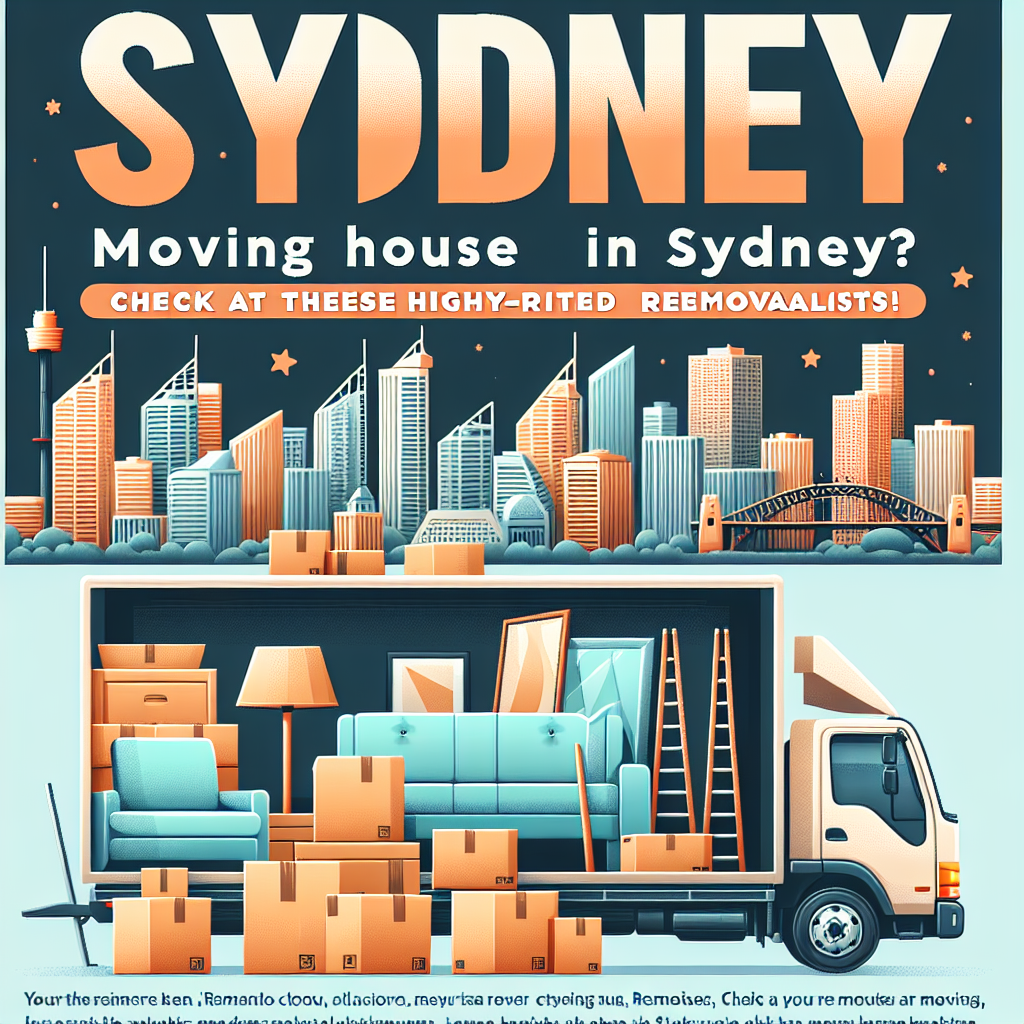 Moving House in Sydney? Check Out These Highly-Rated Removalists!