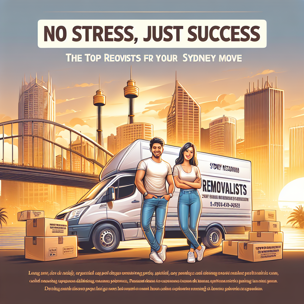 No Stress, Just Success: The Top Removalists for Your Sydney Move