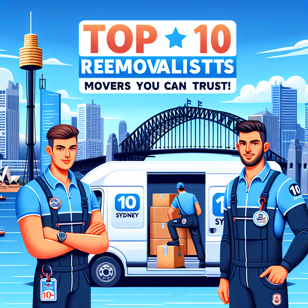 Top 10 Removalists in Sydney: Movers You Can Trust!